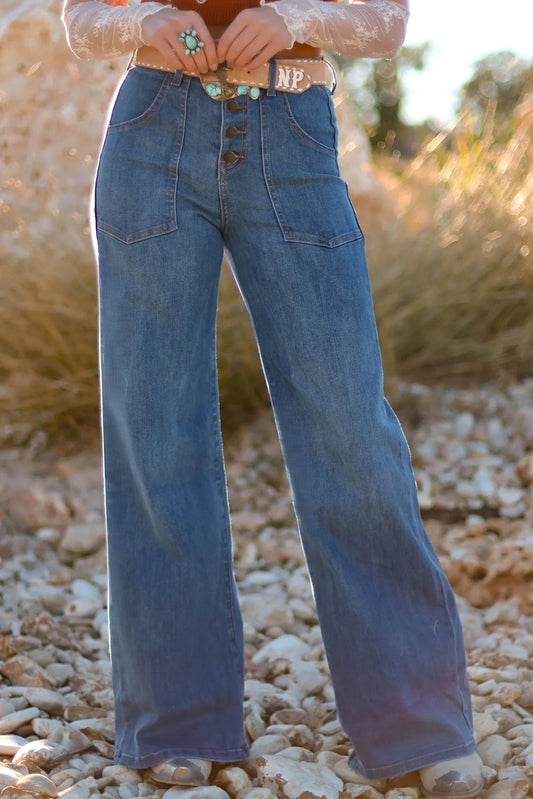 Ashleigh High-Rise Wide-Leg Jeans