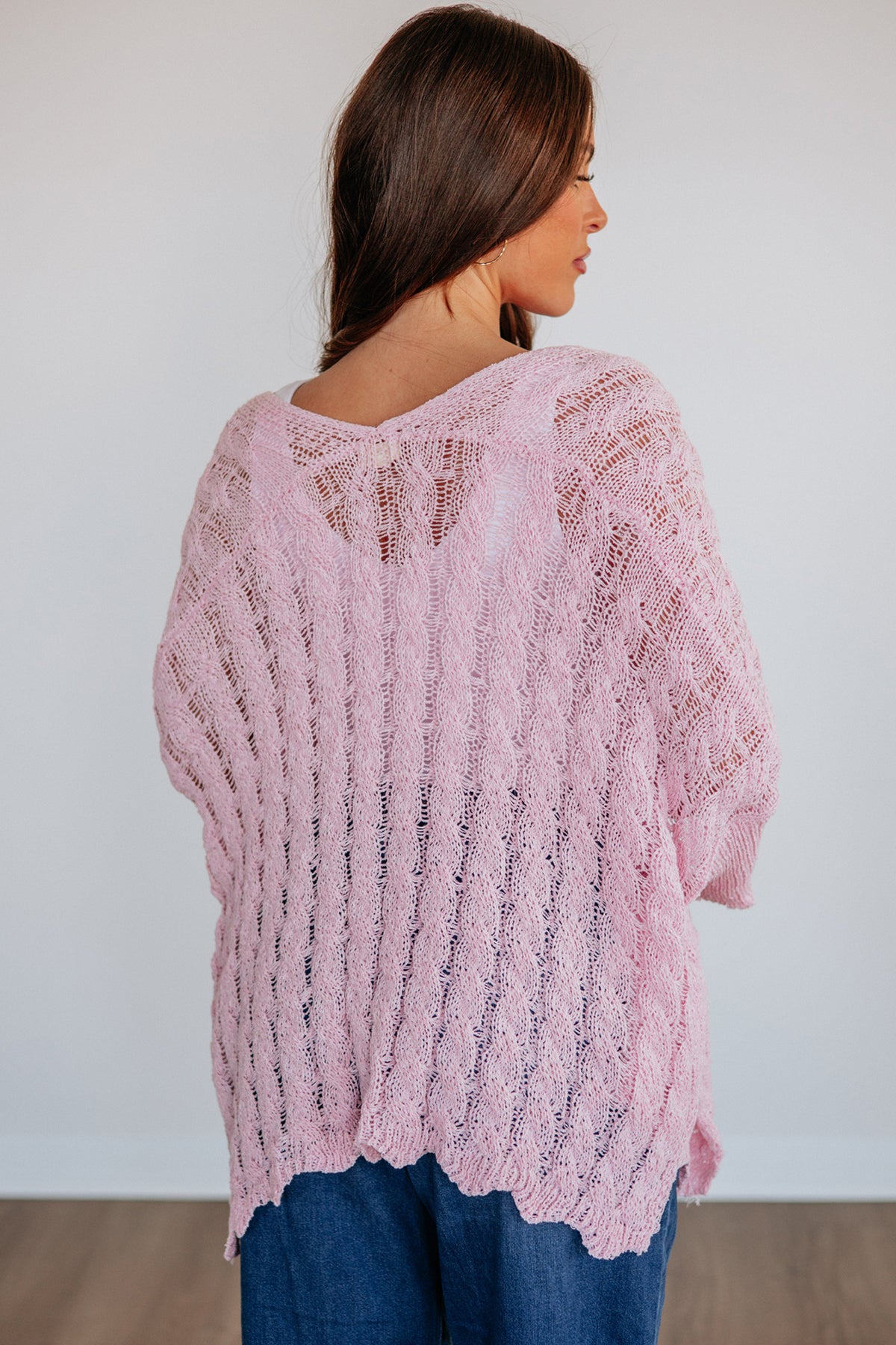 Blush Meadow Crochet Cardigan