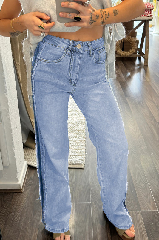 Beau Blue Patchwork Jeans