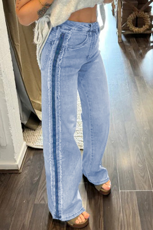 Beau Blue Patchwork Jeans