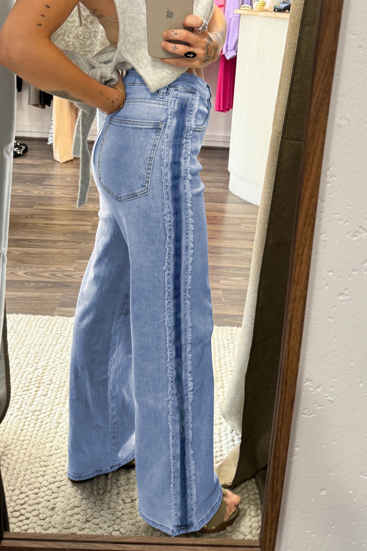 Beau Blue Patchwork Jeans