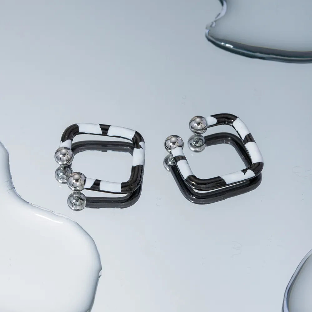 Molten Moon Cuff Earrings shown from the side