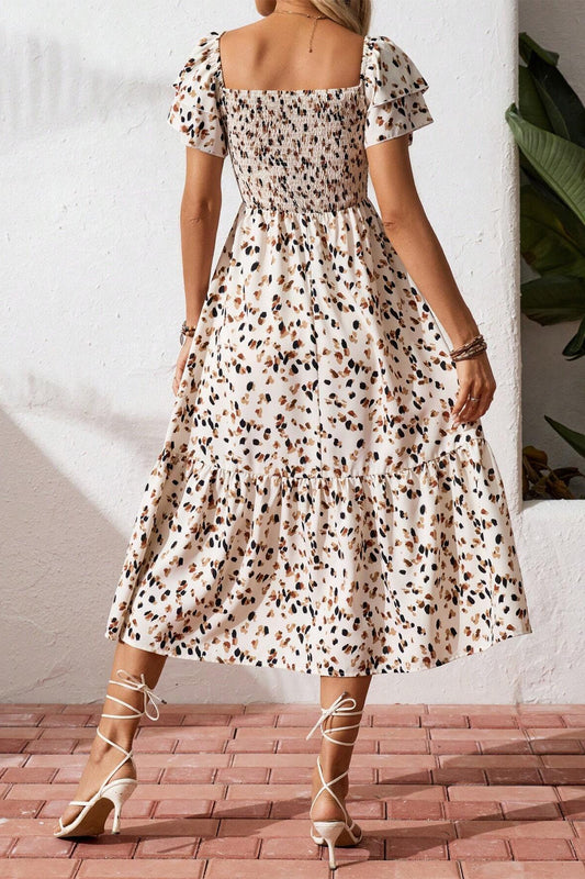 Meadow Cream Ruffle Dress