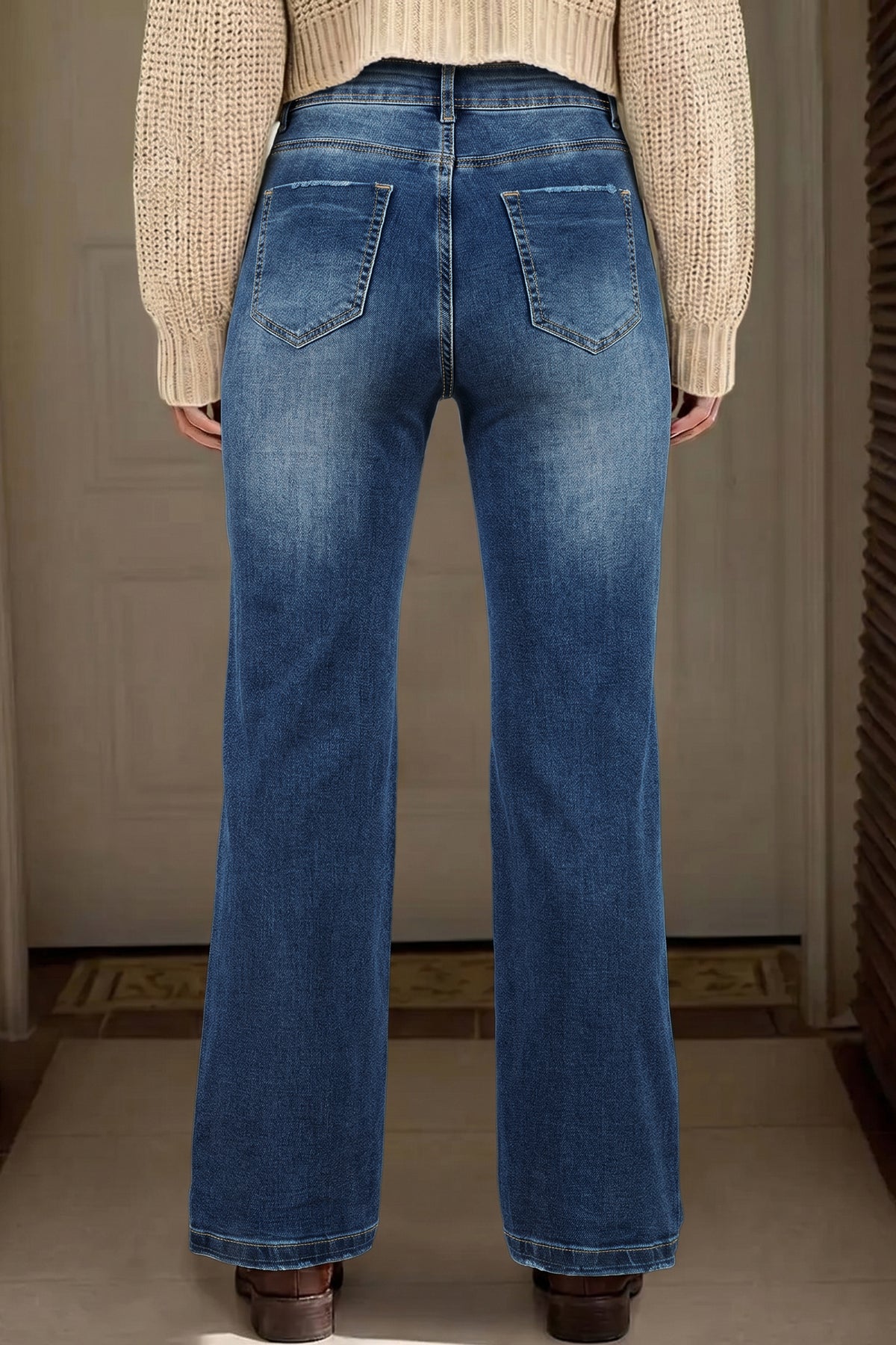 Silver Creek Acid-Wash Straight-Leg Jeans