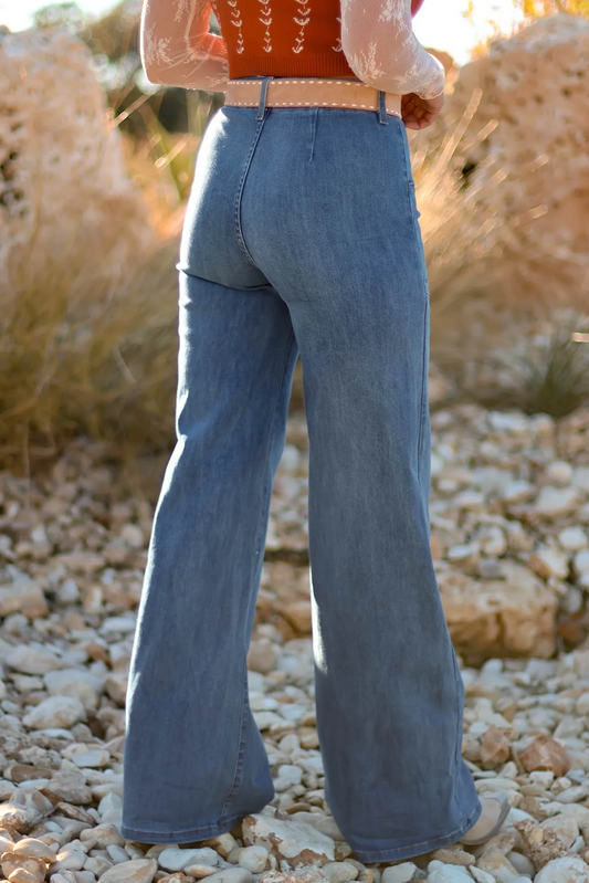 Ashleigh High-Rise Wide-Leg Jeans